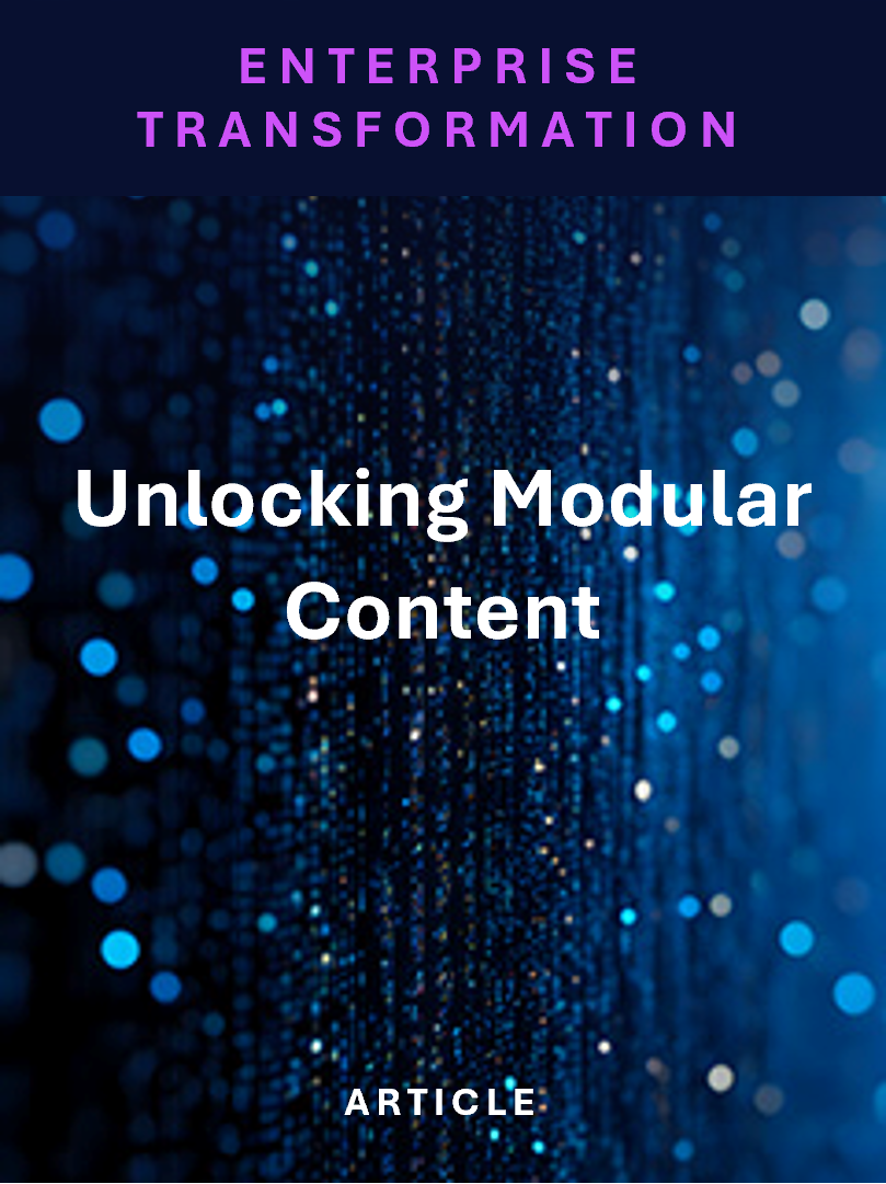 First Things First: Unlocking Modular Content — by Implementing Claims ...